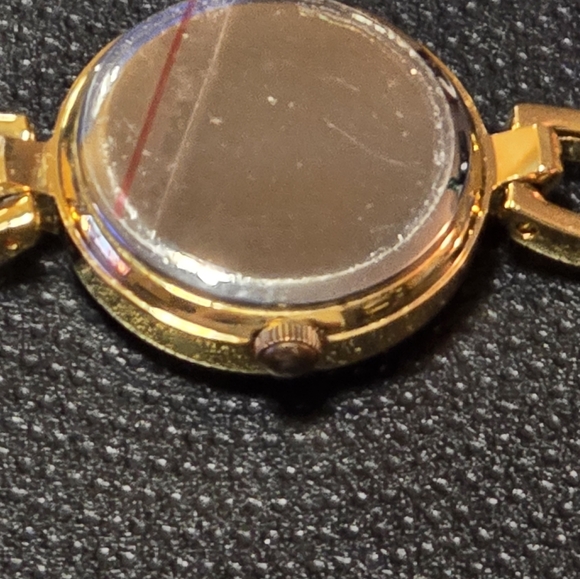 Cote D Azur Watch Gold Tone Bracelet Band Round Case L12 Shows Wear Pre Owned - Picture 4 of 4